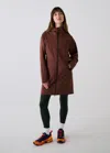 Lole Element Long Windproof Rain Jacket In Brown
