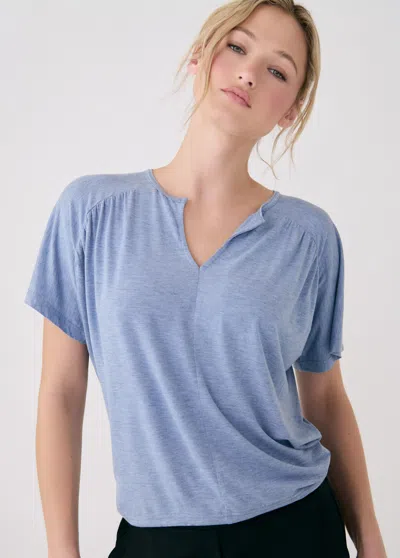 Lole Elisia Blouse In Storm Heather