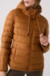 Lole Emeline Water Repellent 550 Fill Power Down Jacket In Brown