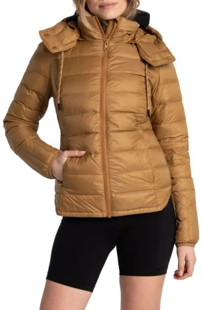 Lole Emeline Water Repellent 550 Fill Power Down Puffer Jacket In Russet