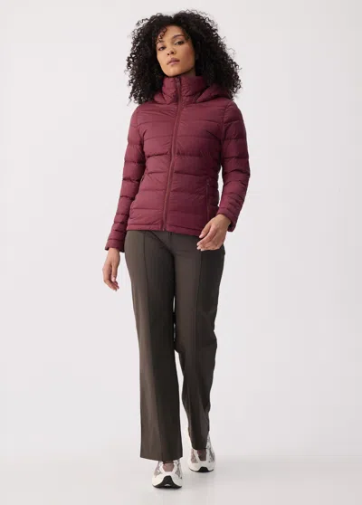 Lole Emy Down Jacket Packable In Burgundy