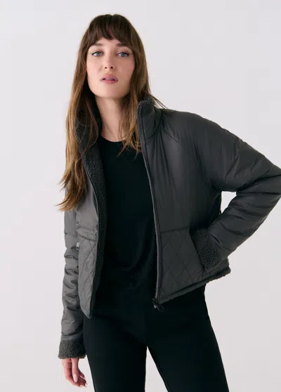 Lole Fierce Reversible Jacket In Magnet