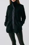 Lole Fiercely High Pile Fleece Jacket In Black