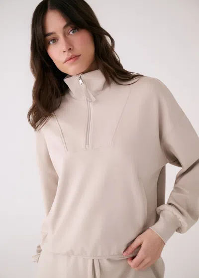 Lole Flow Half Zip Top In Neutral