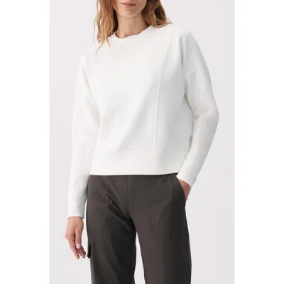 Lole Flow Long Sleeve Sweatshirt In White