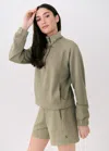 Lole Half Zip Top City In Hazel
