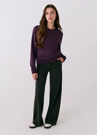 Lole Icon Crew Neck Pullover In Fig