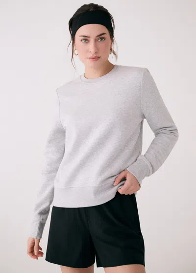Lole Icon Crew Neck Pullover In Gray