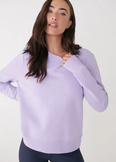 Lole Icon Crew Neck Pullover In Taro