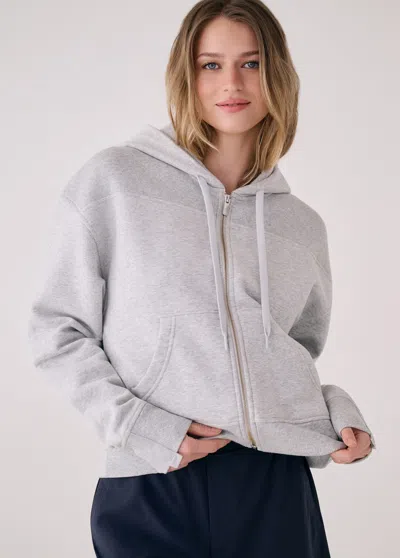 Lole Icon Full Zip Hoodie In Gray