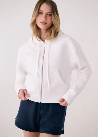 Lole Icon Full Zip Hoodie In White
