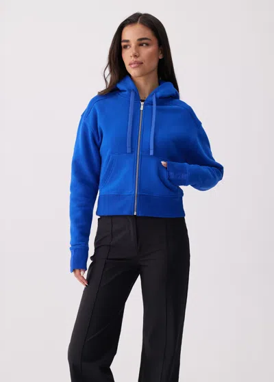 Lole Icone Max Full Zip Hoodie In Blue