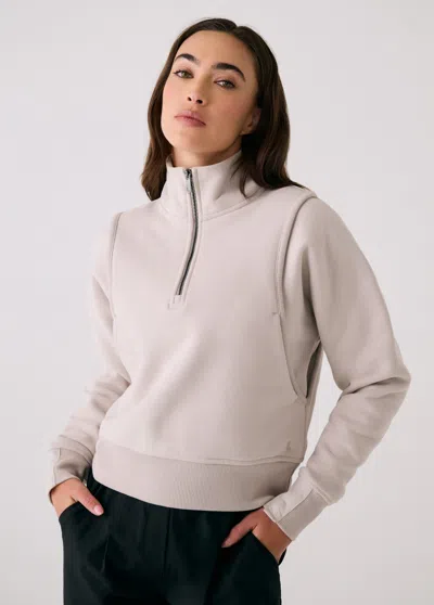Lole Icone Max Half Zip Top In Neutral