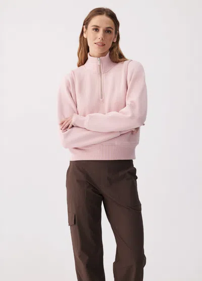 Lole Icone Max Half Zip Top In Pink