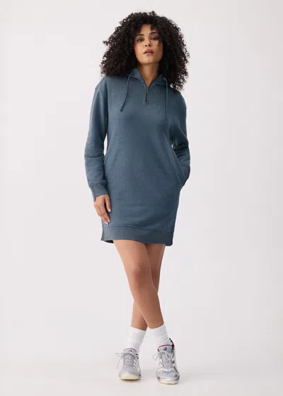 Lole Icone Max Hoodie Dress In Blue