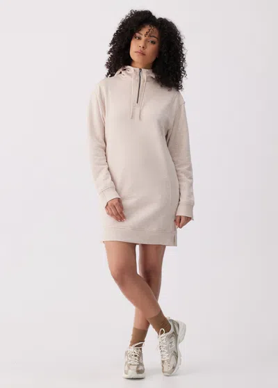 Lole Icone Max Hoodie Dress In Neutral