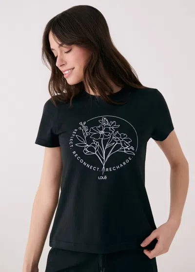 Lole Laurier Logo T-shirt In Black