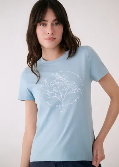 Lole Laurier Logo T-shirt In Blue