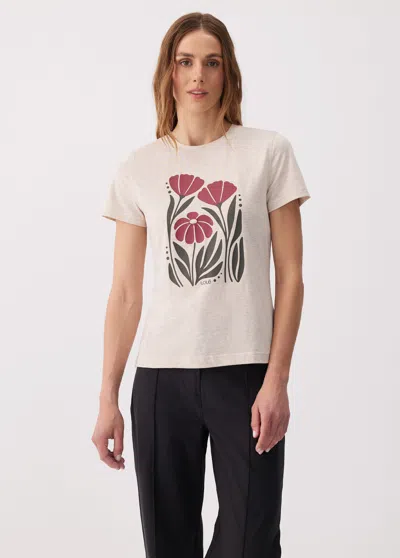 Lole Laurier Logo T-shirt In Gray