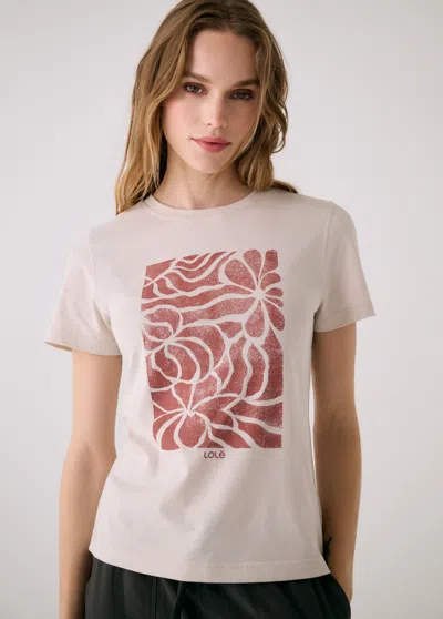 Lole Laurier Logo T-shirt In Pink