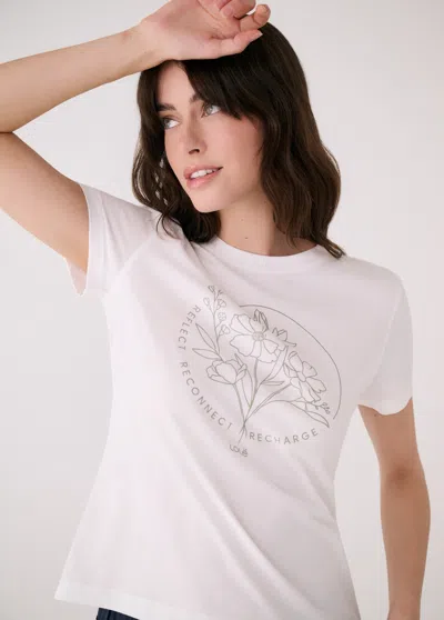 Lole Laurier Logo T-shirt In White
