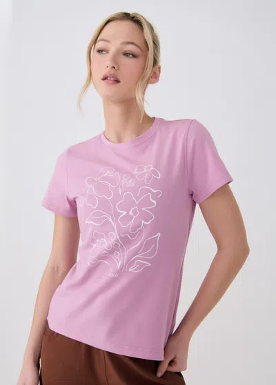 Lole Laurier T-shirt In Blossom Rosewood