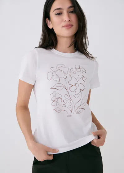 Lole Laurier T-shirt In Blossom White