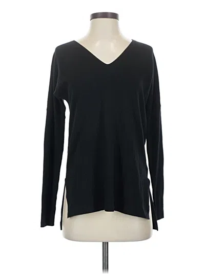 Pre-owned Lole Long Sleeve Top Black V Neck Tops