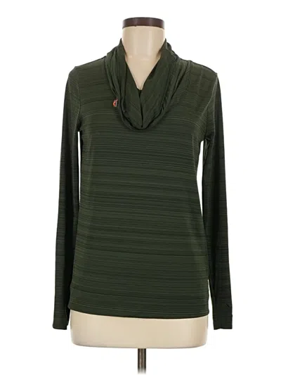 Pre-owned Lole Long Sleeve Top Green Cowl Neck Tops