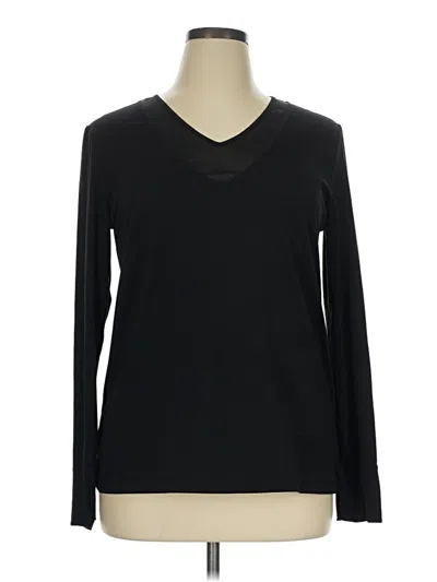 Pre-owned Lole Long Sleeve T-shirt In Black