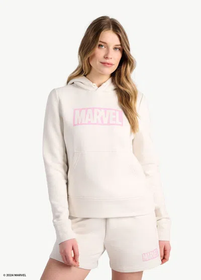 Lole Marvel Icon Pullover Hoodie In Cream