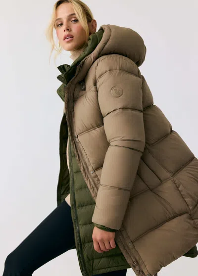 Lole Modern Puffer Synth Down Jacket In Fossil