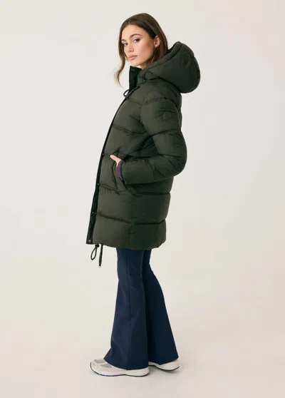 Lole Modern Puffer Synth Down Jacket In Olive