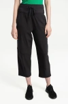 Lole Momentum Crop Drawstring Pants In Black Beauty