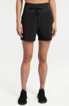Lole Momentum Drawstring Shorts In Black