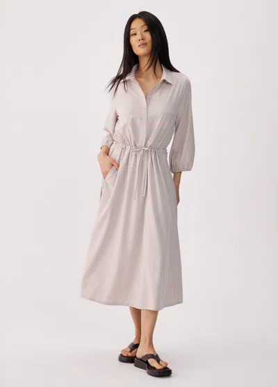 Lole Momentum Polo Midi Dress In Gray