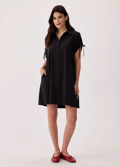 Lole Momentum Shirt Dress In Black