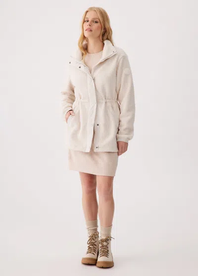 Lole Monica Sherpa Jacket In White
