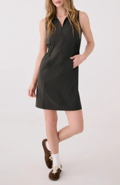 Lole Olive Sleeveless Shirtdress In Black