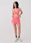 Lole Olivie Active Shorts In Sunset Coral
