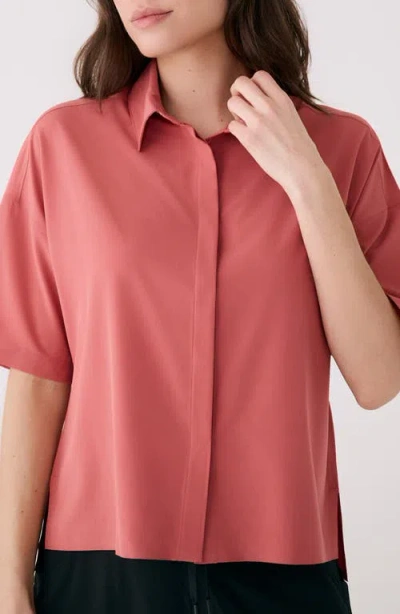 Lole Olivie Boxy Shirt In Pink