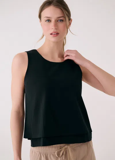 Lole Olivie Layered Tank In Black