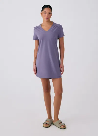 Lole Olivie V Neck Dress In Eclipse