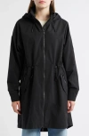 Lole Piper 2.0 Hooded Water Repellent Raincoat In Black