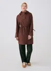 Lole Piper Waterproof Oversize Rain Jacket In Sienna