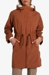 Lole Piper Oversized Rain Jacket In Rust