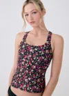 Lole Playa Cross-strap Tankini In Multi Meadow