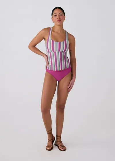 Lole Playa Long Tankini In Sundrift Stripe