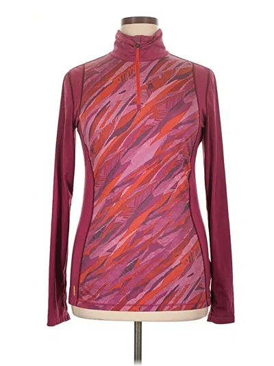 Pre-owned Lole Pullover Sweater In Burgundy