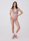 Lole Riviere Bikini Top In Sundrift Stripe